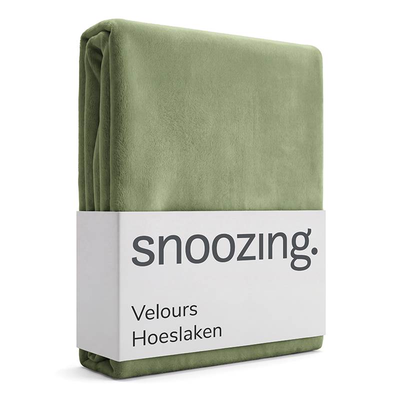 Snoozing drap-housse velours