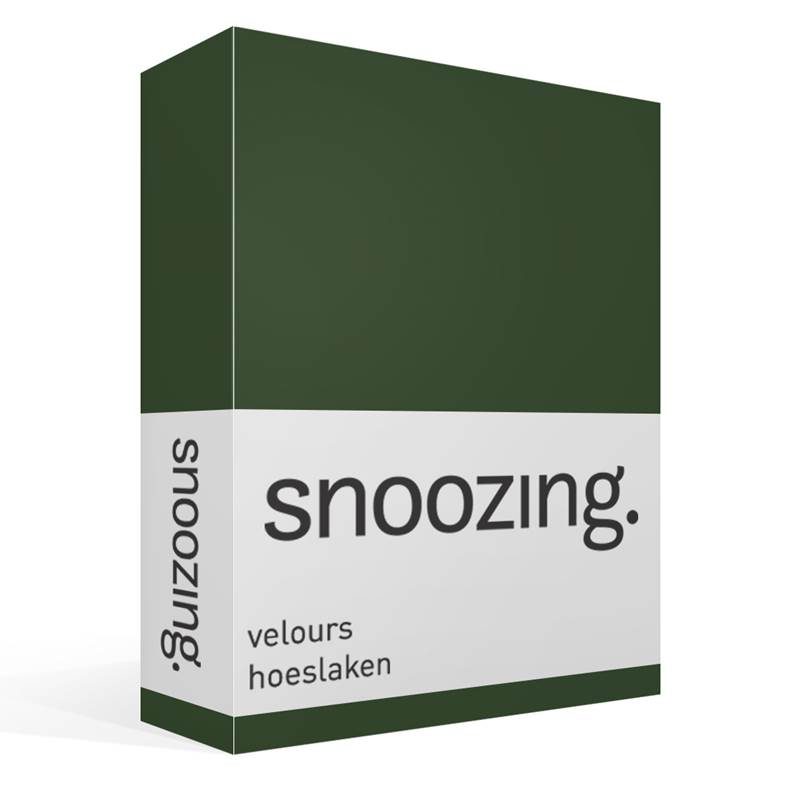 Snoozing drap-housse velours
