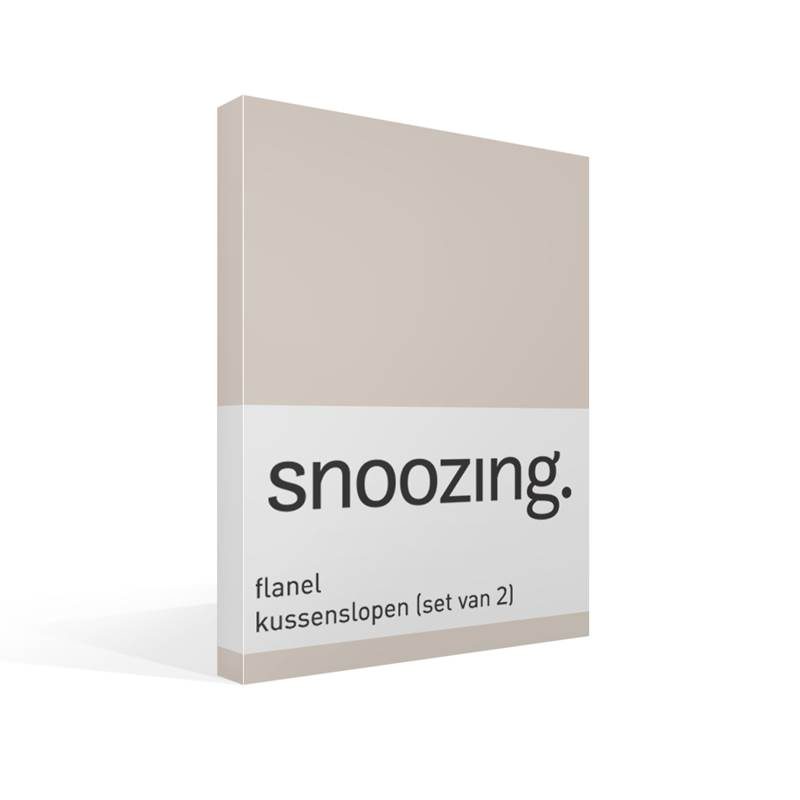 Snoozing taies d'oreiller flanelle (lot de 2)