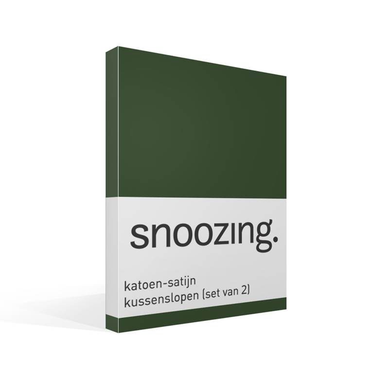 Snoozing taies d'oreiller satin (lot de 2)