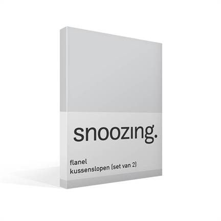 Snoozing taies d'oreiller flanelle (lot de 2)