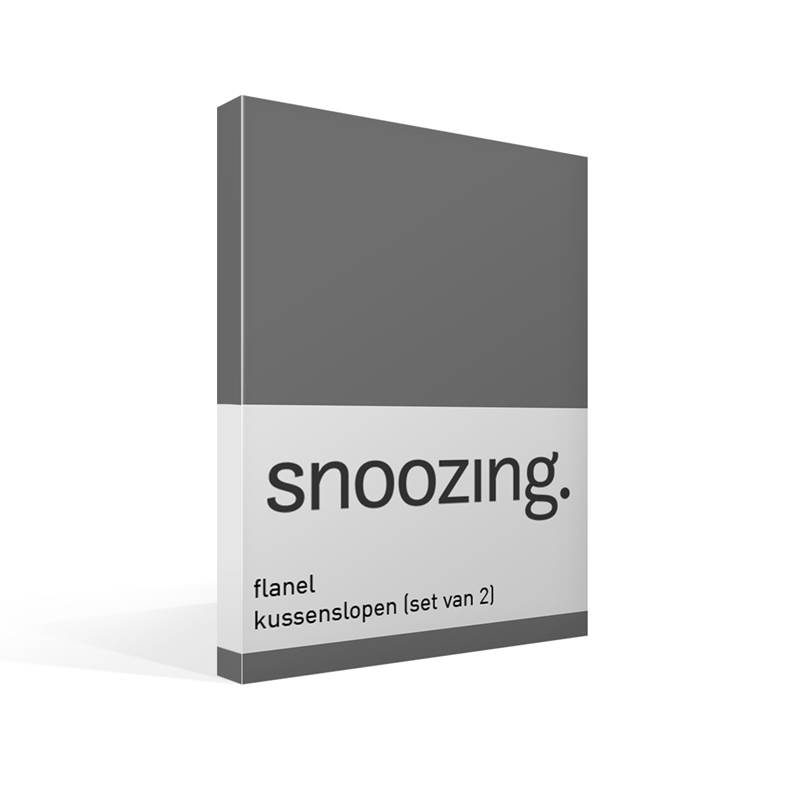 Snoozing taies d'oreiller flanelle (lot de 2)