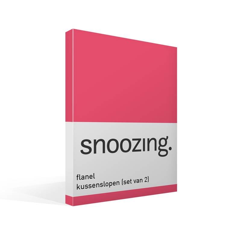 Snoozing taies d'oreiller flanelle (lot de 2)