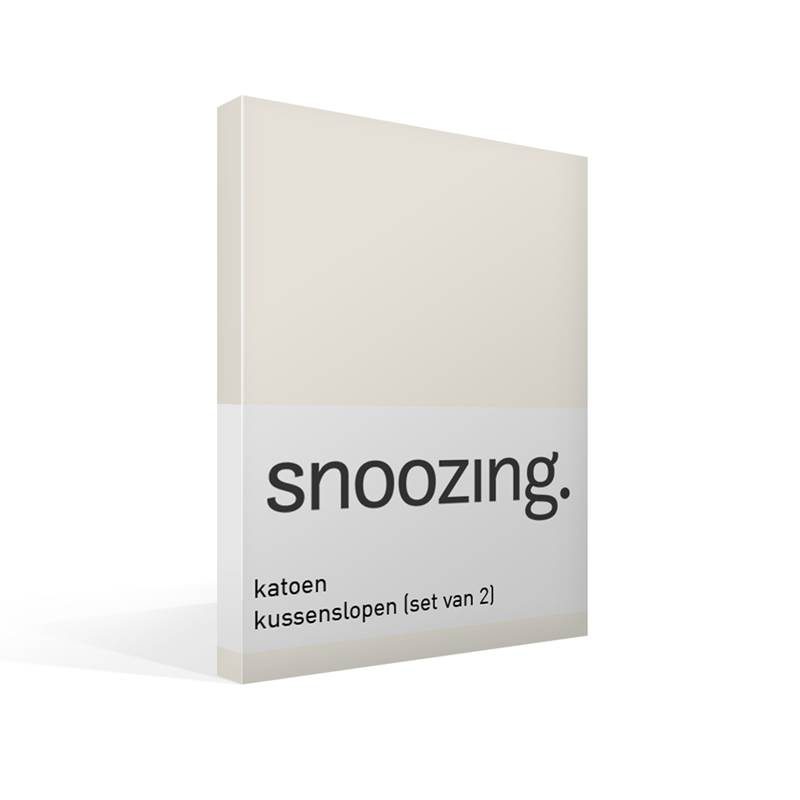 Snoozing taies d'oreiller coton 57 fils (lot de 2)