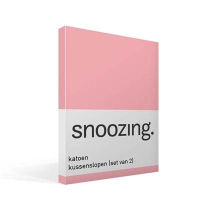 Snoozing taies d'oreiller coton 57 fils (lot de 2)
