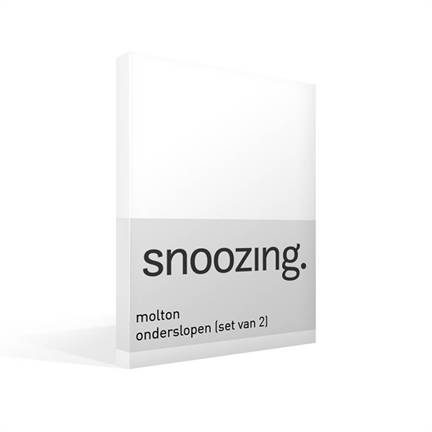 Snoozing sous-taies molleton coton (lot de 2)