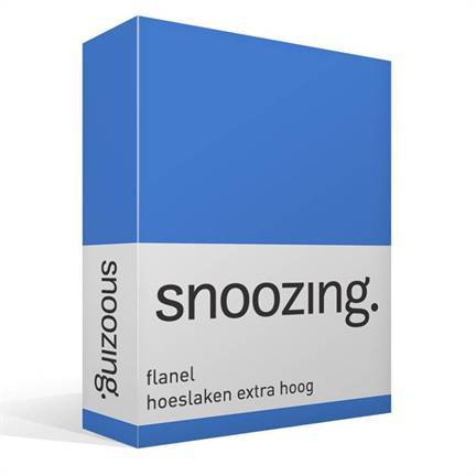 Snoozing drap-housse grand bonnet flanelle