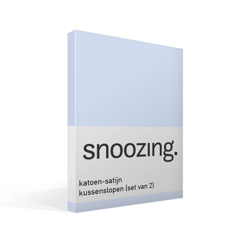 Snoozing taies d'oreiller satin (lot de 2)