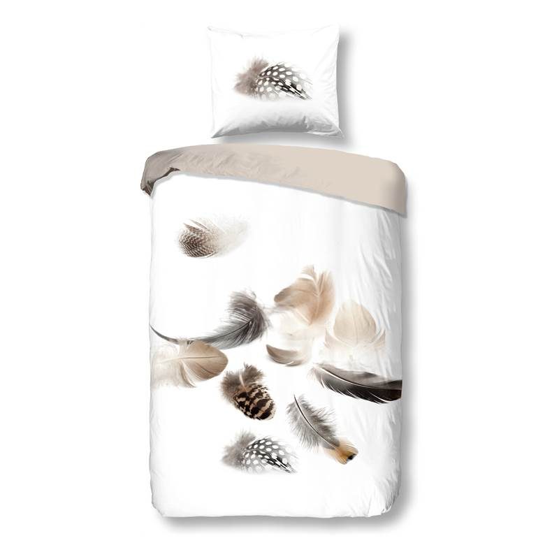 Snoozing Plume housse de couette en flanelle