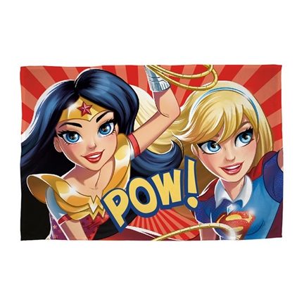 DC Superheroes Girls plaid polaire
