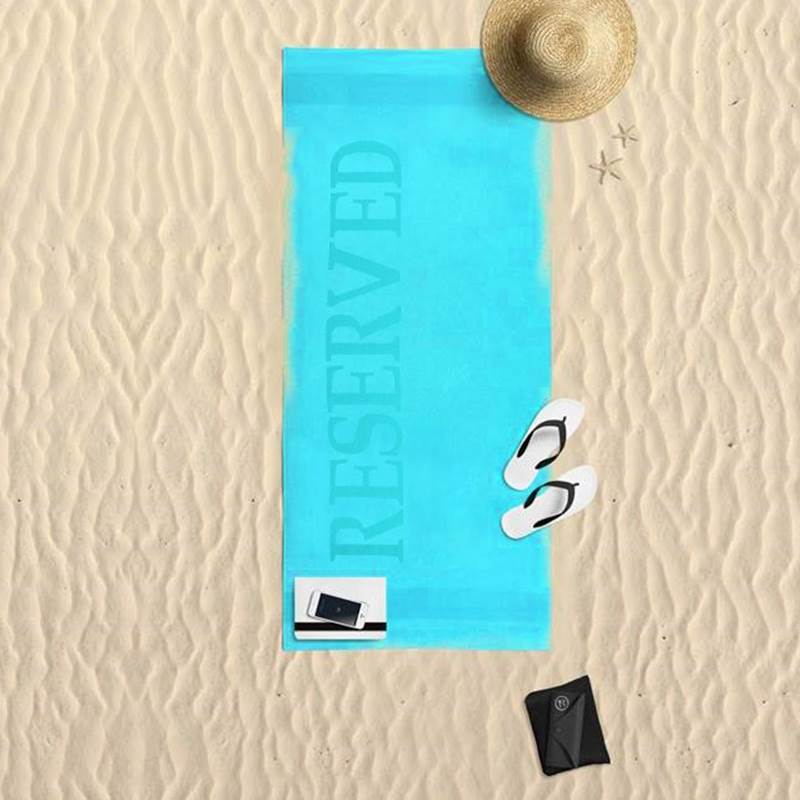 Reserved serviette de plage