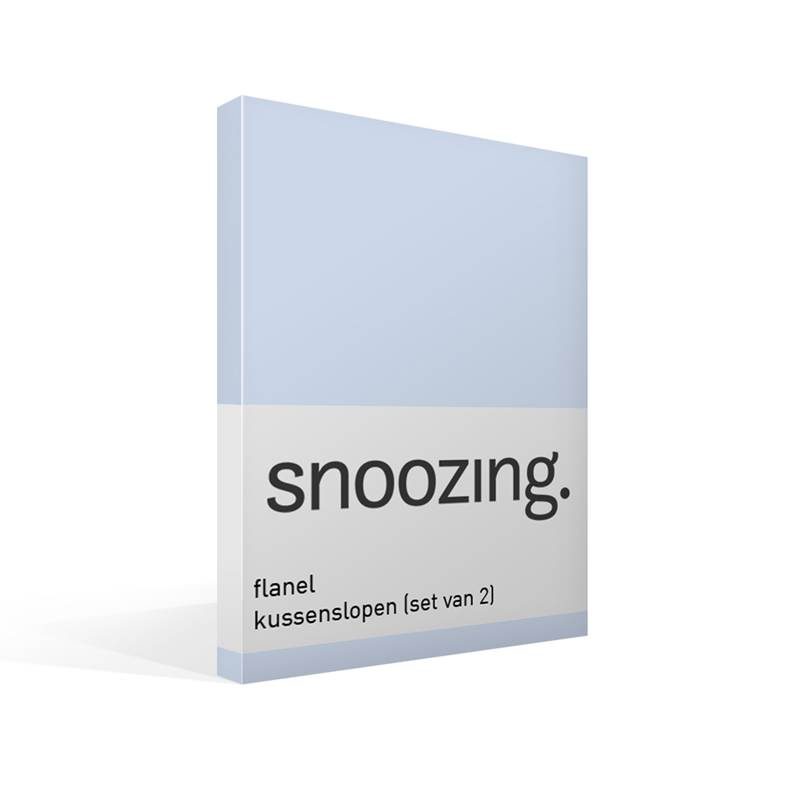 Snoozing taies d'oreiller flanelle (lot de 2)