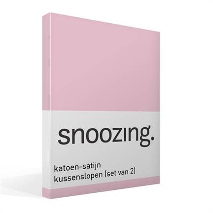 Snoozing taies d'oreiller satin (lot de 2)