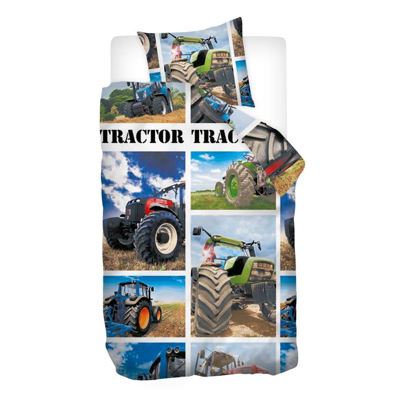 Snoozing Tracteur housse de couette en flanelle