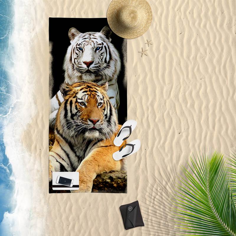 Two tiger serviette de plage