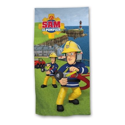Sam le Pompier serviette de plage