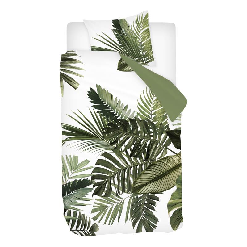 Snoozing Palm Leaves housse de couette