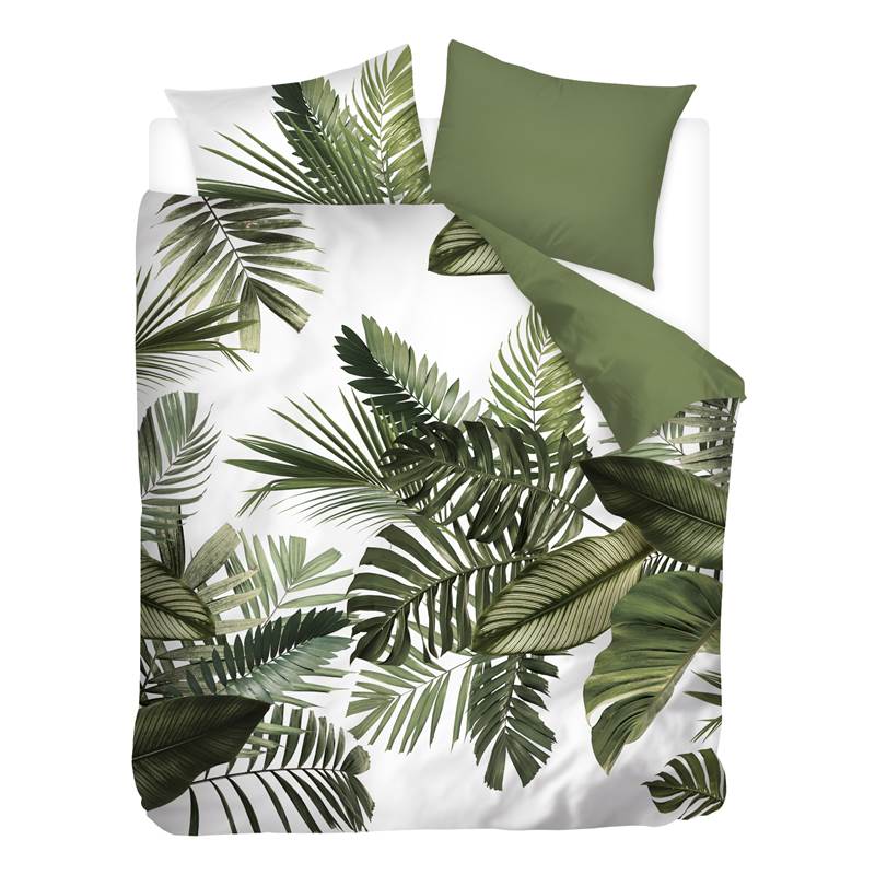 Snoozing Palm Leaves housse de couette