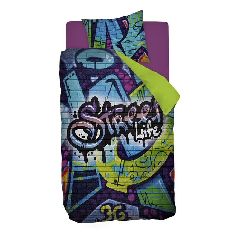 Snoozing Street Life housse de couette