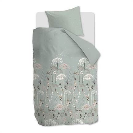 Ariadne at Home Fleurs housse de couette en flanelle vert