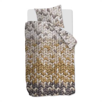 Ariadne at Home Nisa housse de couette en flanelle ocre