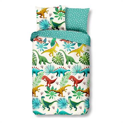 Good Morning Dinos housse de couette multicolore