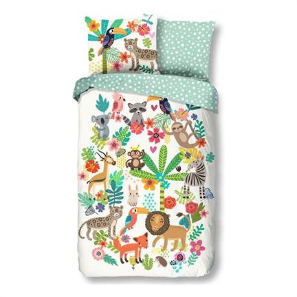 Good Morning Happy housse de couette multicolore