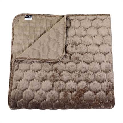 Unique Living Peggy couvre-lit taupe