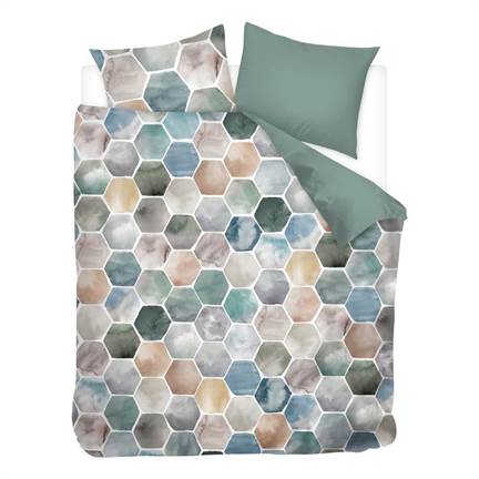 Snoozing Ace housse de couette en flanelle multicolore