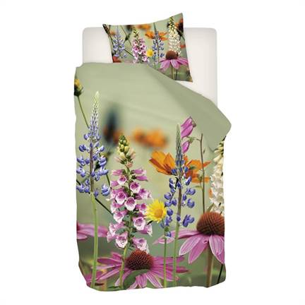 Snoozing Digitale housse de couette en flanelle vert