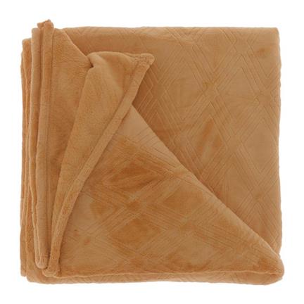 Unique Living Aube plaid polaire sable