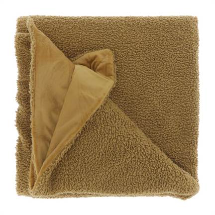 Unique Living Romie plaid polaire caramel