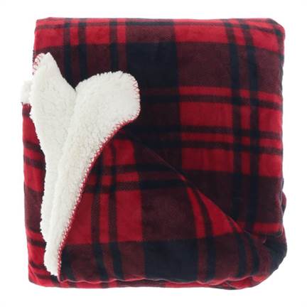 Unique Living Silvestre plaid polaire