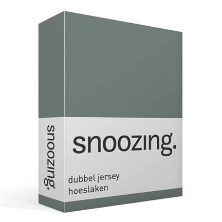 Snoozing drap-housse double jersey vert