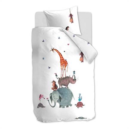 Fiep Amsterdam Animaux Rigolos housse de couette multicolore