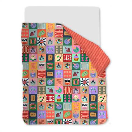 Oilily Color Block housse de couette multicolore
