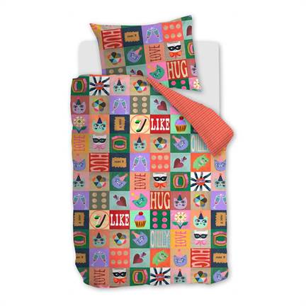 Oilily Color Block housse de couette multicolore