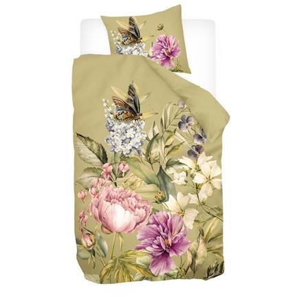 Snoozing Verdure Fleurie housse de couette vert