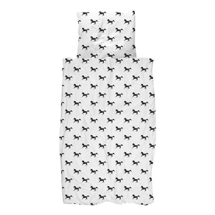SNURK Black Horses housse de couette en flanelle - thumbnail_01