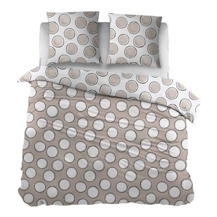 Snoozing Doris housse de couette en flanelle taupe