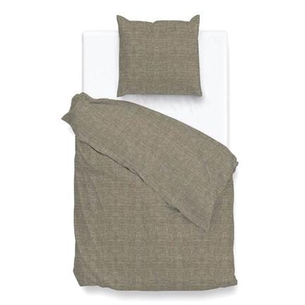 Zohome Lino housse de couette taupe