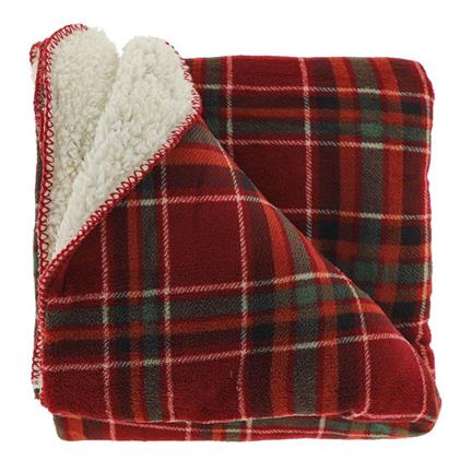 Unique Living James plaid polaire