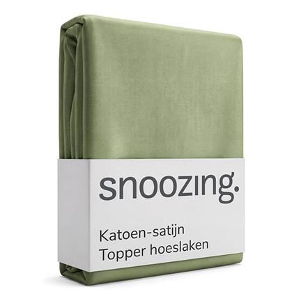 Snoozing drap-housse surmatelas satin