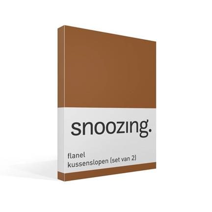 Snoozing taies d'oreiller flanelle (lot de 2)