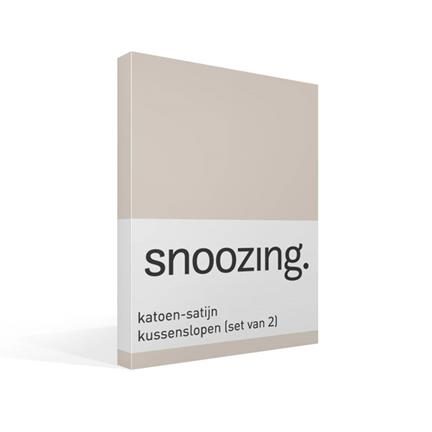 Snoozing taies d'oreiller satin (lot de 2)