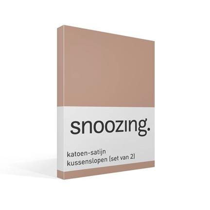 Snoozing taies d'oreiller satin (lot de 2)