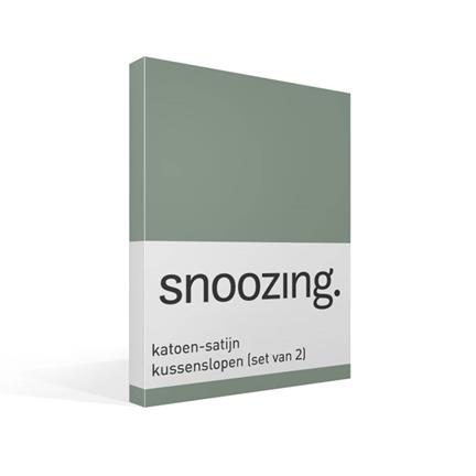 Snoozing taies d'oreiller satin (lot de 2)
