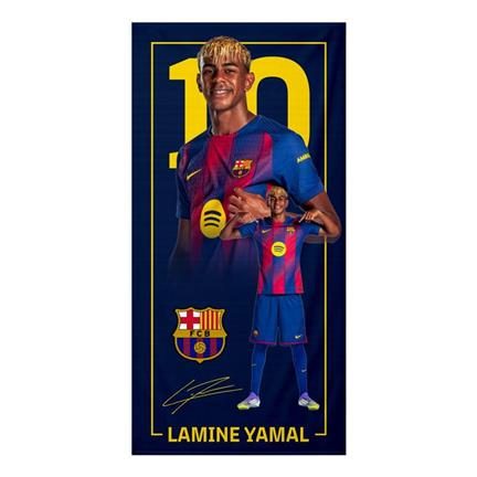 FC Barcelona Lamine Yamal serviette de plage