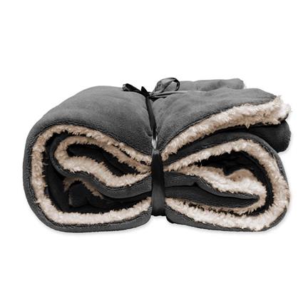 Unique Living Lars plaid polaire anthracite