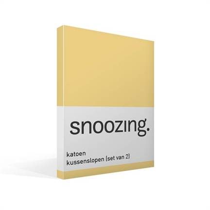 Snoozing taies d'oreiller coton 57 fils (lot de 2)